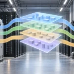 電力盤、サーバーラック、冷却設備を横断するデータセンターと、運用知識を整理する層状のデータ構造
